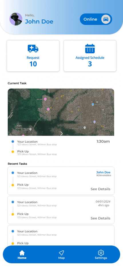 Ambulance Tracking App